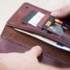 Light brown leather handmade wallet by Luniko