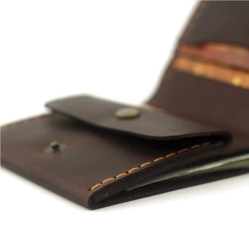 Men's Leather Wallet With Coin Pocket — Williams Handmade