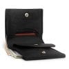 Black men's handmade leather wallet by Luniko. Maritime Series