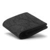 Black men's handmade leather wallet by Luniko. Maritime Series