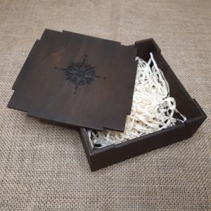 Wallet storage gift box 13х13х5 сm Wooden wallet storage box