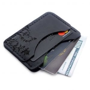 Cardholder Cone Black etui na karty czarny portfel na karty