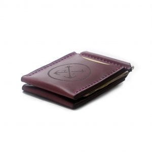 Męski portfel z klipsem ręcznie robiony z naturalnej skóry włoskiej portfel banknotówka z klipsem od Luniko.