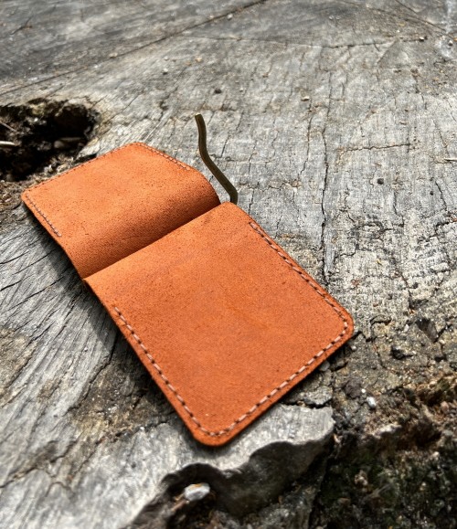 handmade wallet with money clip