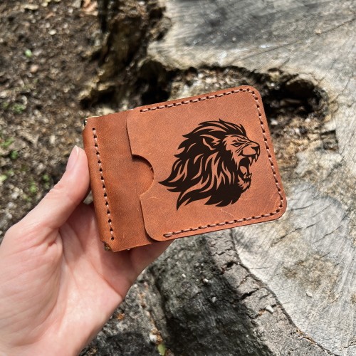 Gifts for Bodybuilders ➤➤ Leather wallet with engraving - LUNIKO NET