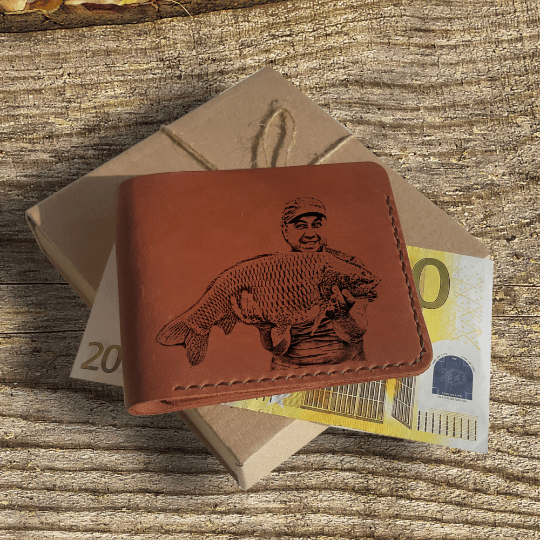 Fish Money Clip Personalized Men's Wallet Initials Bass Fisherman Angler  Money Wallet Personal Fly Fishing Money Wallet Clip Fish Hobbies FISH-MONEY