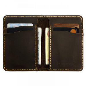 leather handmade front pocket wallet