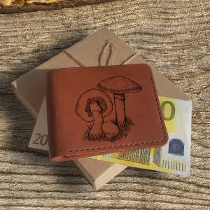 Mushroom Wallet Personalisierte Geschenke für Männer Подарок грибнику и охотнику