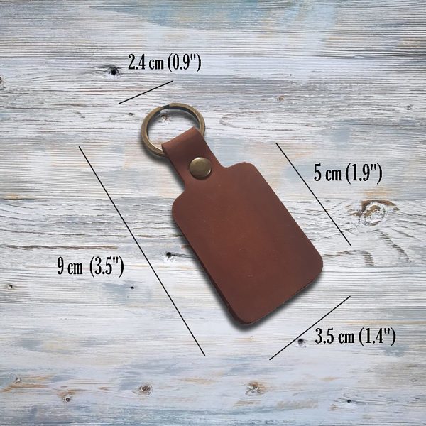 leather key chain, initial keychain, leather key fob