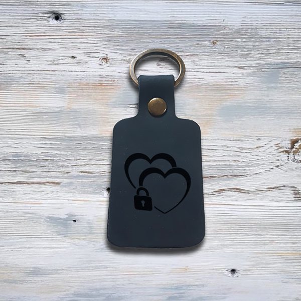 leather keychain with personalization