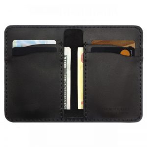 Genuine Leather Credit Card Wallet Case Holder Slim Front Pocket Wallet for Men and Women Handmade Burgundy