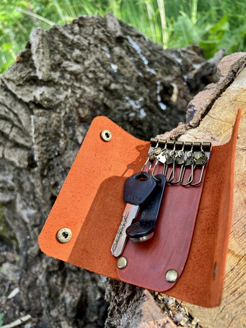 Personalisiertes Schlüsseletui aus Leder mit Gravur - LUNIKO NET