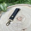 Personalized Leather Keychain. Custom Key Fob Key Ring Dad Key Chain. Engraved Handwriting Initial Name Keychain. Handwritten Cool Keychain