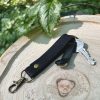 Personalized Leather Keychain. Custom Key Fob Key Ring Dad Key Chain. Engraved Handwriting Initial Name Keychain. Handwritten Cool Keychain