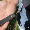 Personalized Leather Keychain. Custom Key Fob Key Ring Dad Key Chain. Engraved Handwriting Initial Name Keychain. Handwritten Cool Keychain