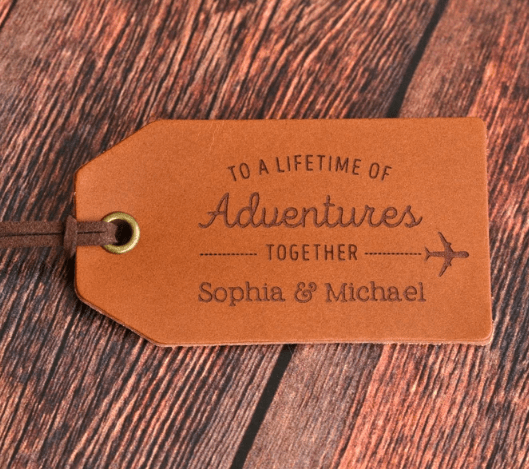 Leather Luggage Tag Personalized Luggage Tag Custom Luggage Tag Monogram Luggage Tag Travel Gift Wedding Gifts