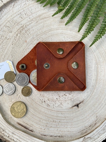 Personalised Leather Coin Pouch