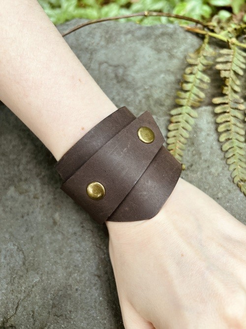 Bracelet for Women Custom Handmade Women's Genuine Brown Leather Bracelets