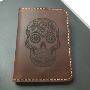 Cardholder Wallet with Skull Vertical Wallet with Personalization