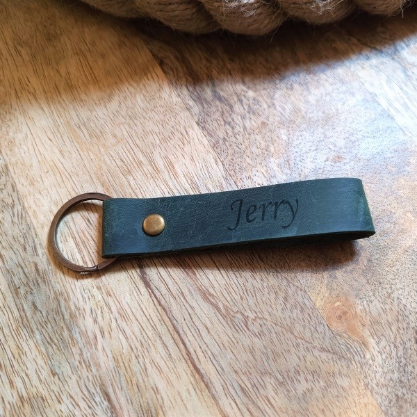 Custom Made Leather Keychain Personalized Key Ring LUNIKO NET