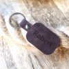 Personalised Key Ring Custom Made Leather Mens Keychain Engraved Name Monogram Initial Logo Key Chain for Man Handmade Keys Holder